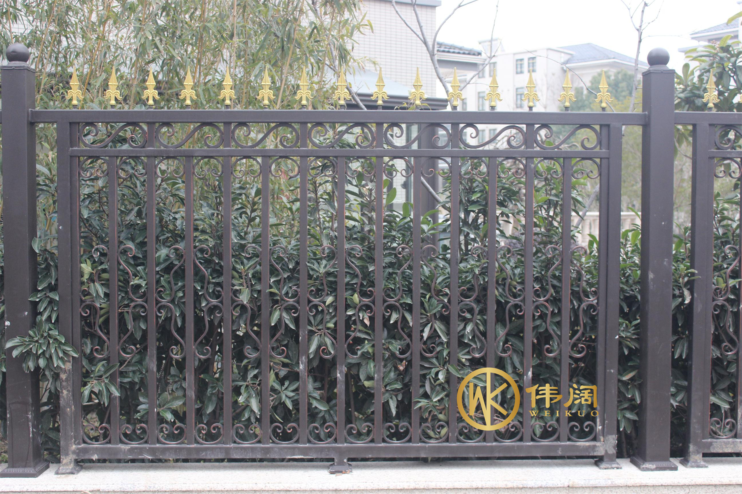 别墅铁艺门_围栏